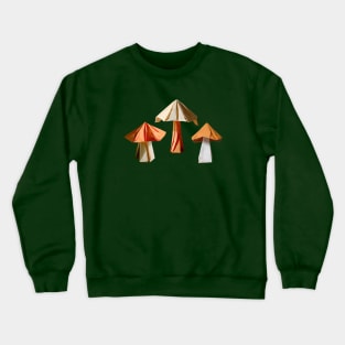 Origami Mushrooms Crewneck Sweatshirt